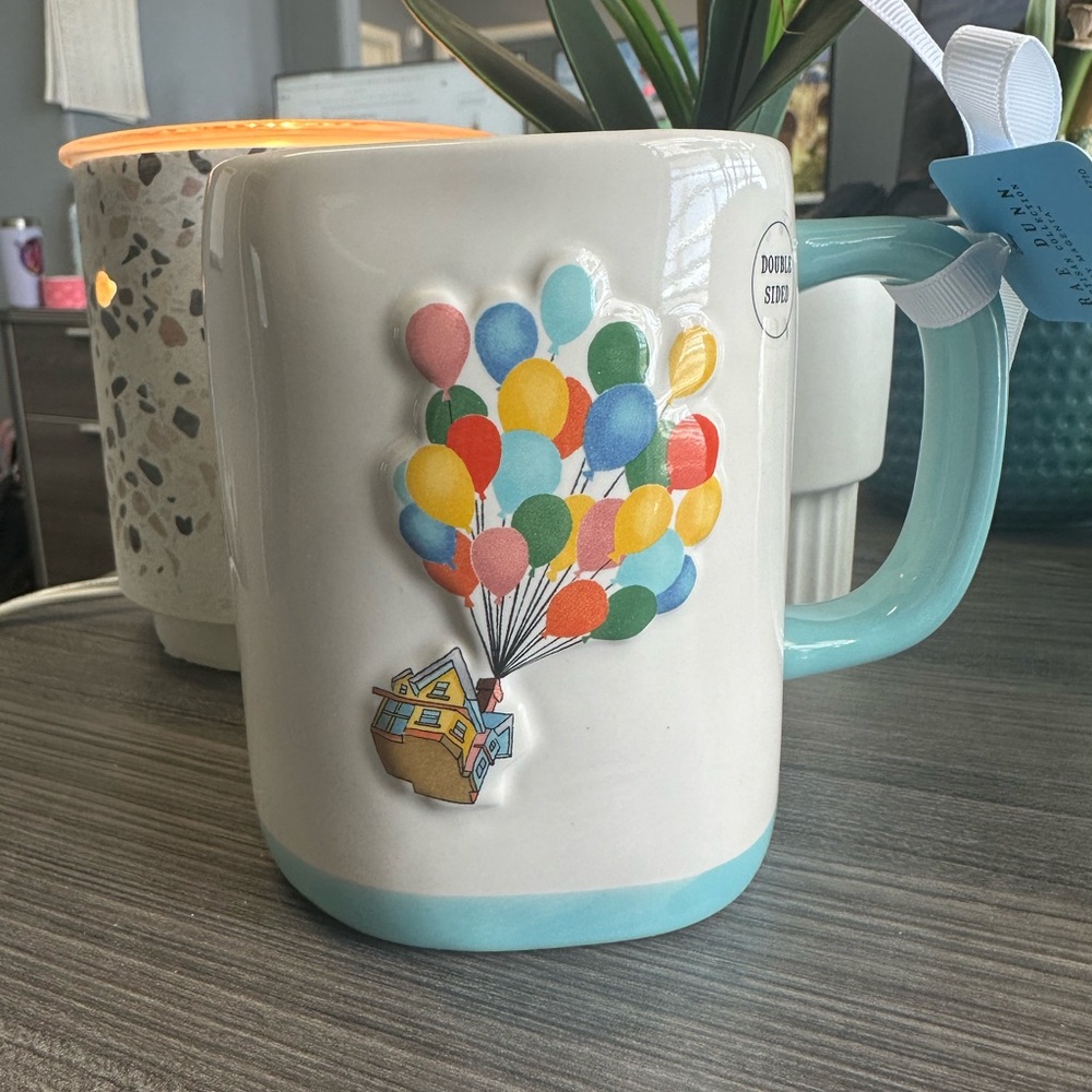 Rae Dunn Pixar “The Sky’s The Limit” Mug UP Movie Balloon House New